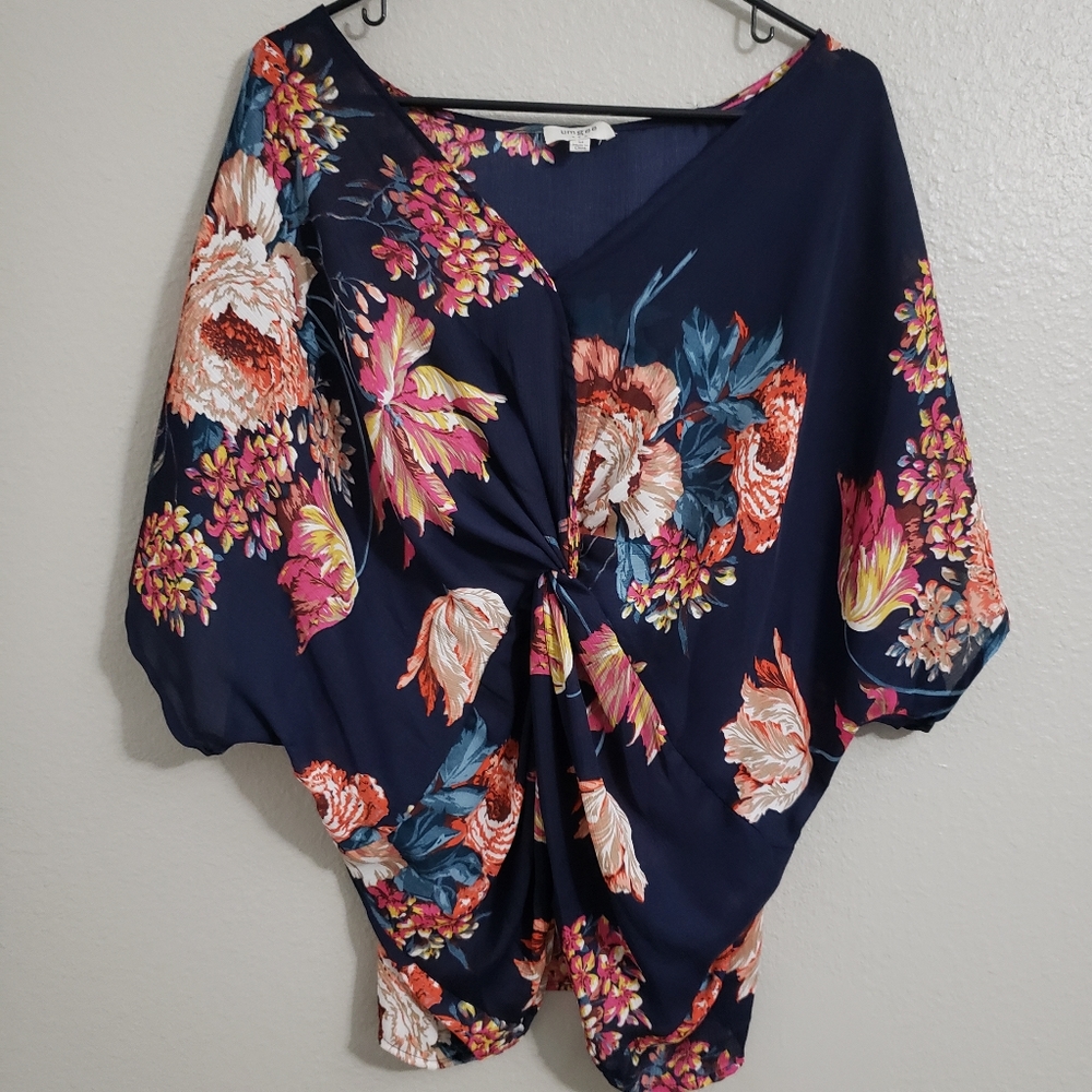 Umgee USA floral oversized kimono like top M